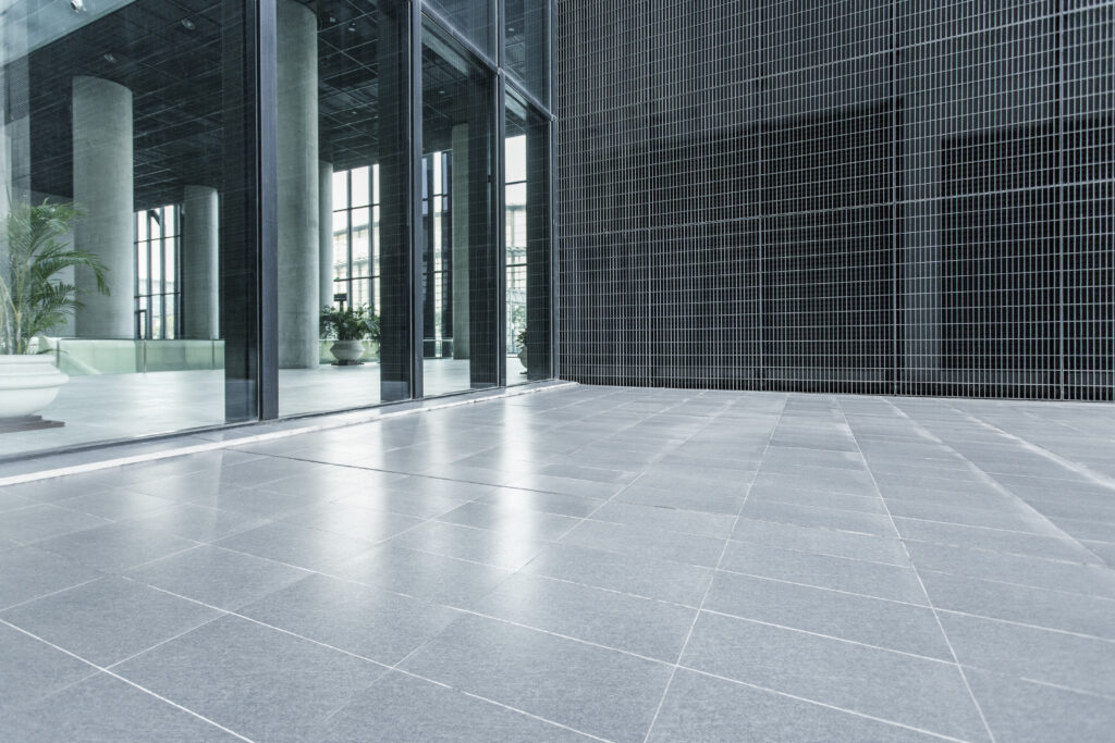 Commercial entryway tile polishing services in Vancouver